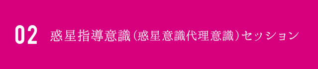 02惑星指導意識 (惑星意識代理意識) セッション